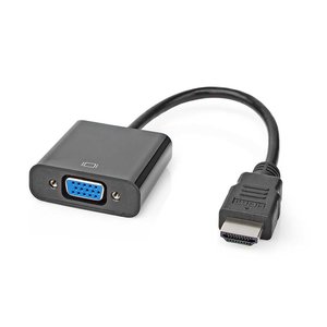 Nedis HDMI male naar VGA female 15p + 3,5mm mini-jack verloopadapter