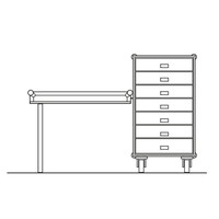 87988L Connector voor tafel montage systeem