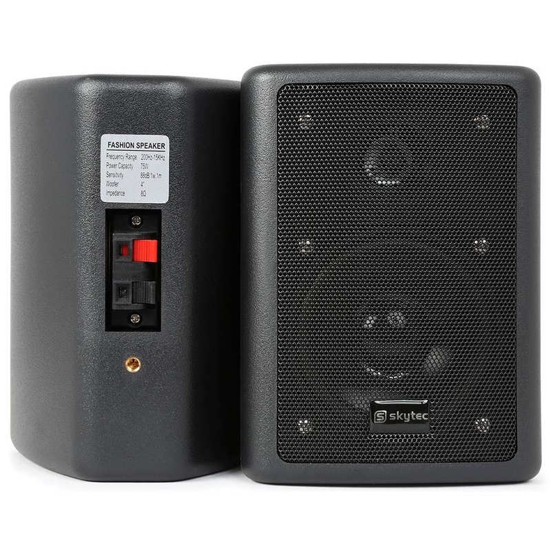 ODS40B passieve speakerset 4 inch 2x 75W zwart