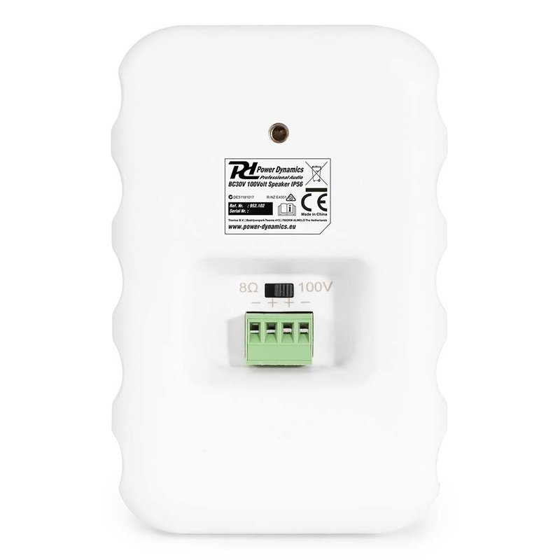 BC30V 100V buitenspeakerset 3 inch 2x 60W IPX5 wit