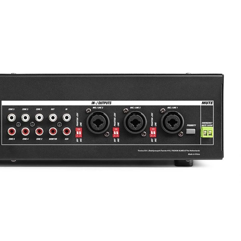 PRM606 100 volt 6-zone versterker 6x 60W