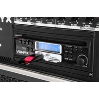 ST180 mobiele geluidsinstallatie op accu met draadloze microfoons