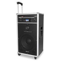 ST180 mobiele geluidsinstallatie op accu met draadloze microfoons