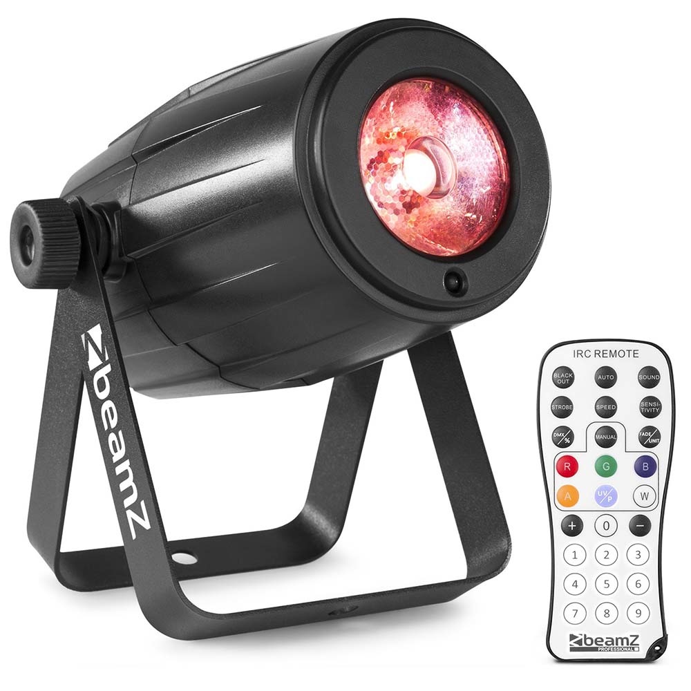 BeamZ PS12W LED pinspot 12W RGBW IR afbeelding