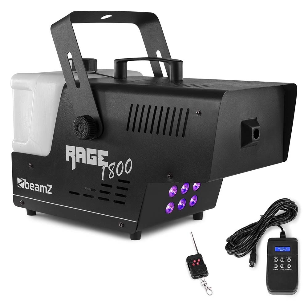 BeamZ Rage 1800LED rookmachine met RGBA licht & draadloze afstandsbediening afbeelding