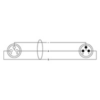 Cordial CPM 15 FM XLR microfoonkabel met Neutrik-pluggen 15m CPM 15 FM XLR microfoonkabel met Neutrik-pluggen 15m
