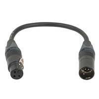DAP FLA45 Neutrik 3-polig female naar 5-polig male DMX verloopkabel 25cm FLA45 Neutrik 3-polig female naar 5-polig male DMX verloopkabel 25cm