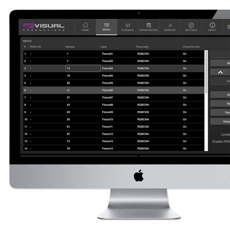 B-Station2 bedieningspaneel voor lichtsturing