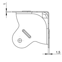 Adam Hall 4004 Platte hoek groot 4004 Platte hoek groot
