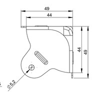 Adam Hall 4004 Platte hoek groot 4004 Platte hoek groot