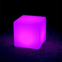 C-40 decoratieve lichtkubus op accu 40cm 16 kleuren