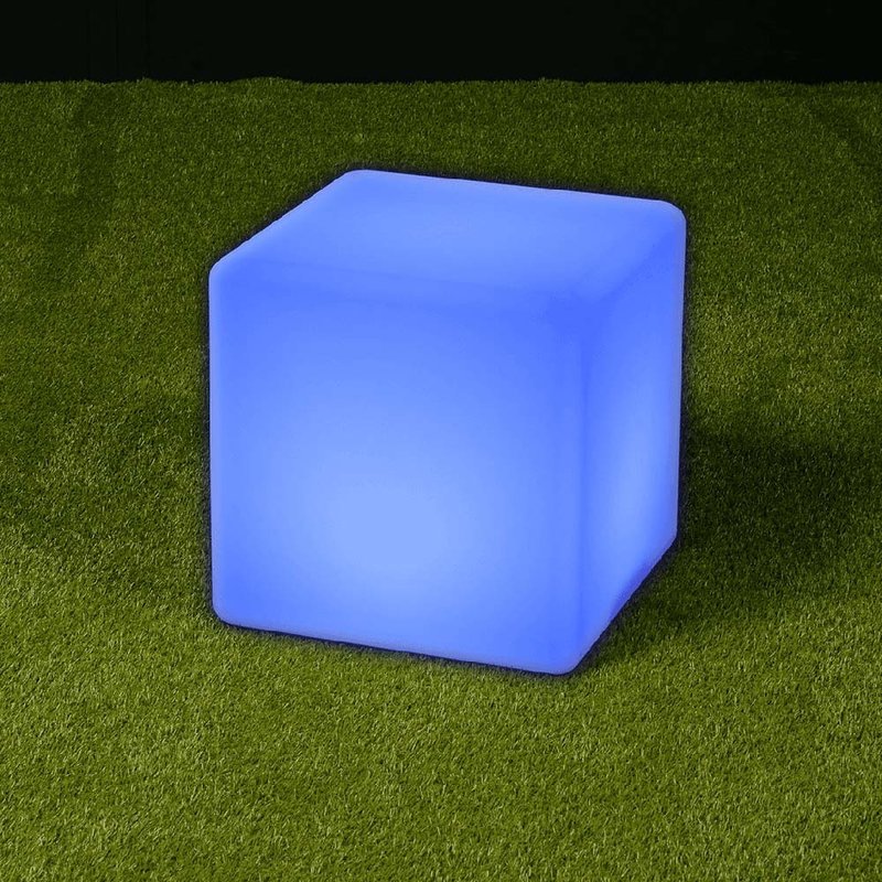 C-40 decoratieve lichtkubus op accu 40cm 16 kleuren