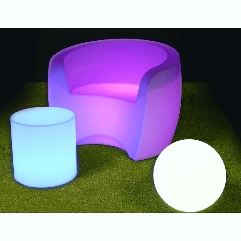 T-40 decoratieve lichtcilinder op accu 40cm 16 kleuren