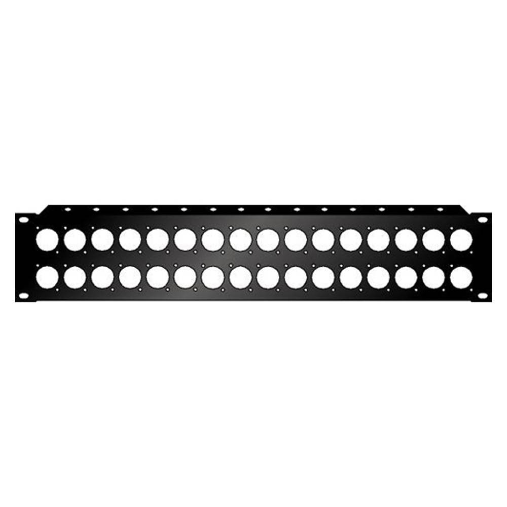 Audio Metalz Rackpaneel 32x D-hole 2 HE afbeelding