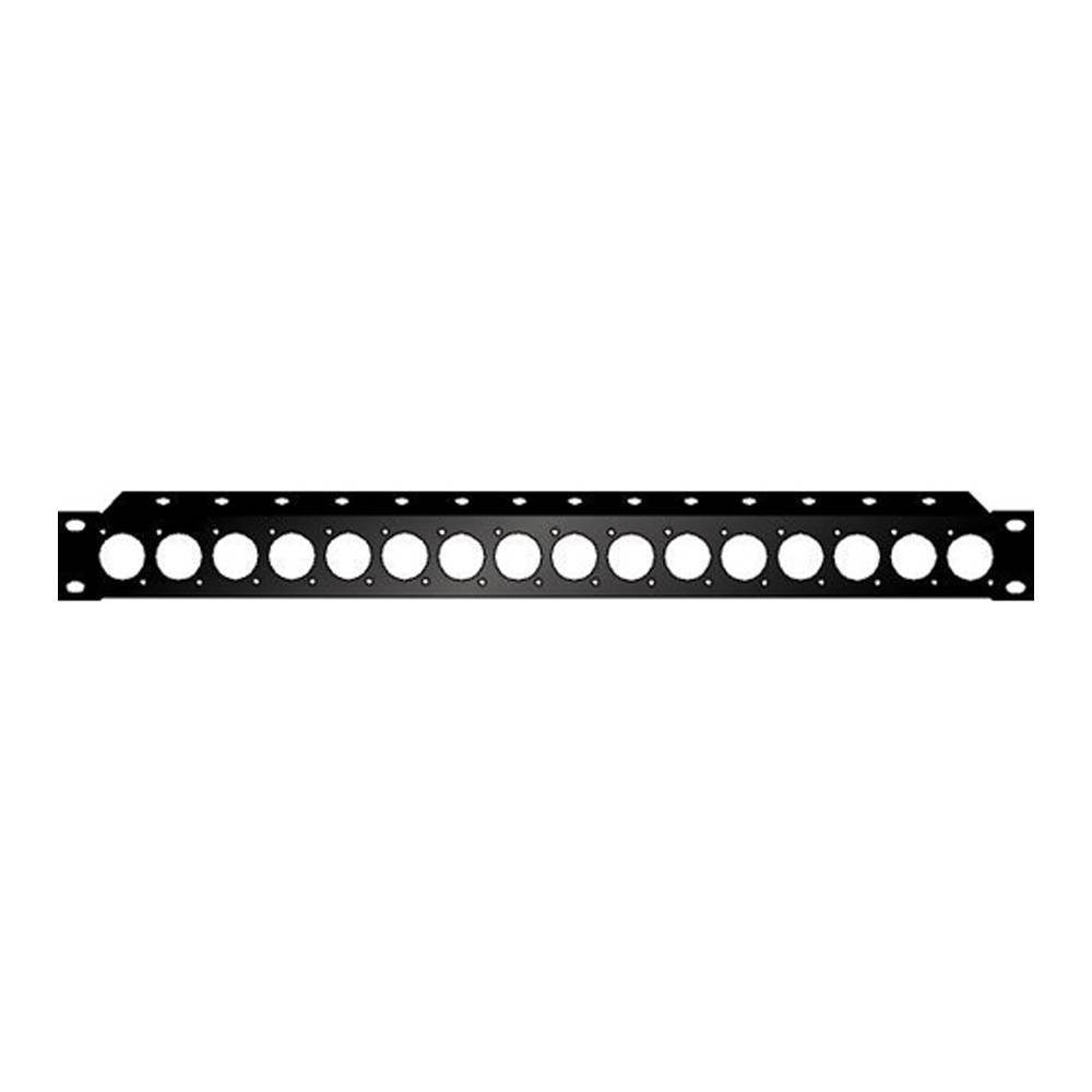 Audio Metalz Rackpaneel 16x D-hole 1 HE afbeelding
