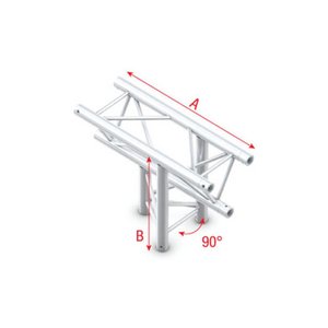 Showtec DT22 Decotruss 023 3-weg stuk 90g