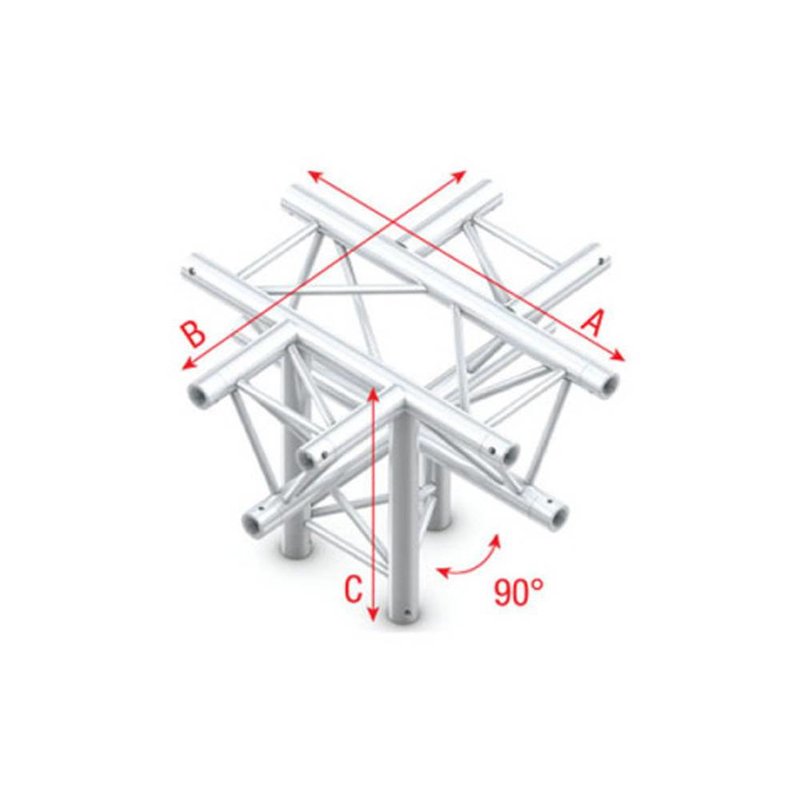 DT22 Decotruss 024 5-weg kruis met down 90g apex down