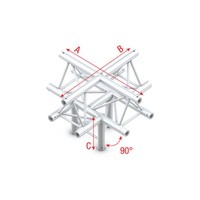 DT22 Decotruss 025 5-weg kruis met down 90g apex up