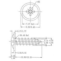 Zwarte 12mm schroeven (20 stuks)