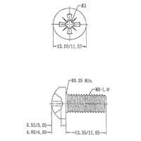 Zwarte 15mm schroeven (20 stuks)