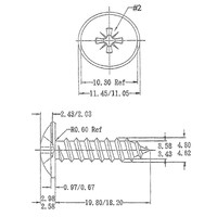 Zwarte 19mm schroeven (20 stuks)
