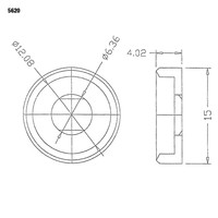 Adam Hall Rackware 5620 Kunststof revet M6 (20 stuks) Rackware 5620 Kunststof revet M6 (20 stuks)