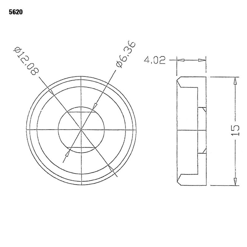 Adam Hall Rackware 5620 Kunststof revet M6 (20 stuks) Rackware 5620 Kunststof revet M6 (20 stuks)