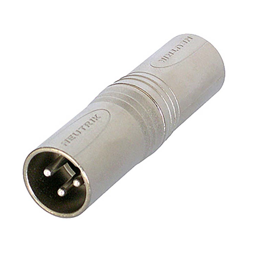 Neutrik NA3M5M 3-polig XLR male naar 5-polig XLR male verloopadapter afbeelding