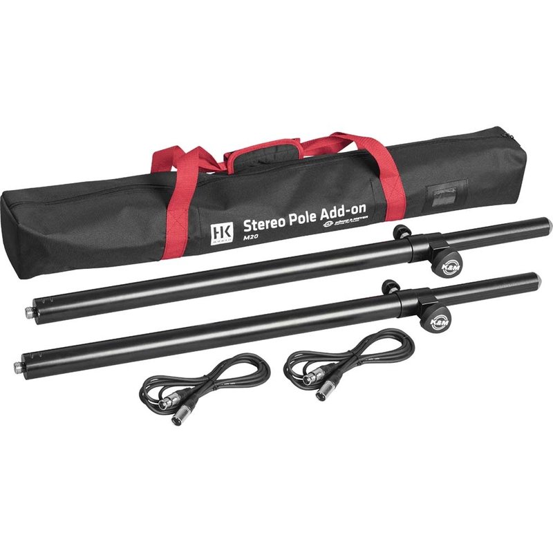 Stereo Pole Add-on XLR tussenpalen + kabels