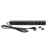 Adam Hall 87471 19 inch 8-weg stroomverdeler 87471 19 inch 8-weg stroomverdeler