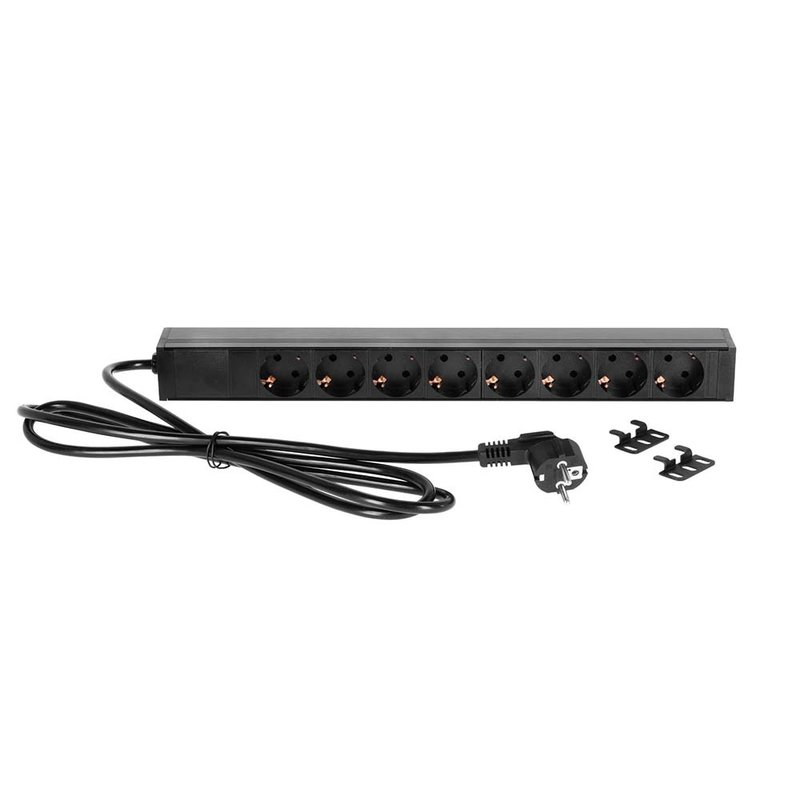 87471 19 inch 8-weg stroomverdeler