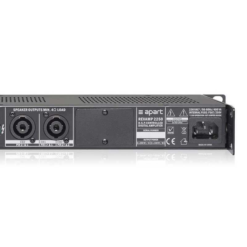 REVAMP2250 2-kanaals 2x 250W digitale zoneversterker