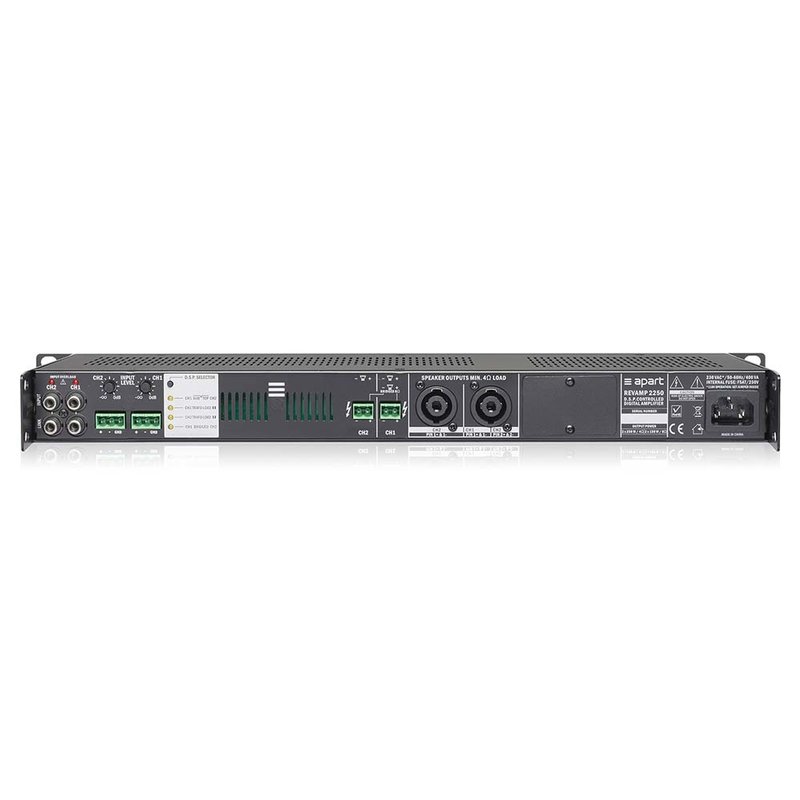 REVAMP2250 2-kanaals 2x 250W digitale zoneversterker