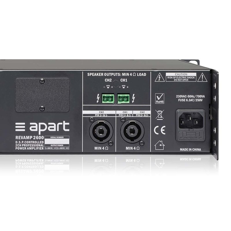 REVAMP2600 2-kanaals 2x 600W digitale zoneversterker