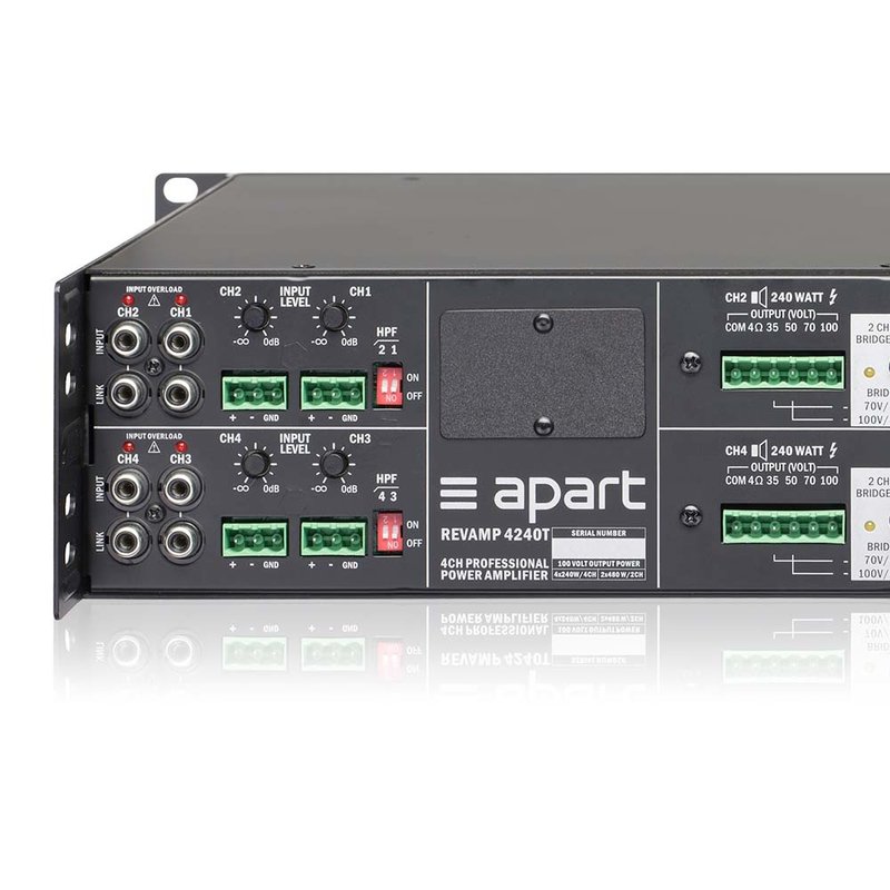 REVAMP4240T 4-kanaals 100 volt 4x 240W zoneversterker