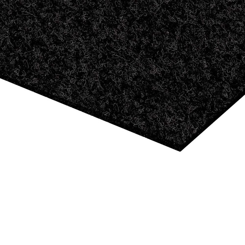 Zwart vilt 150cm breed per meter