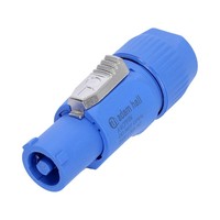 Adam Hall 4 Star CPF IN powerconnector stekker in blauw 4 Star CPF IN powerconnector stekker in blauw