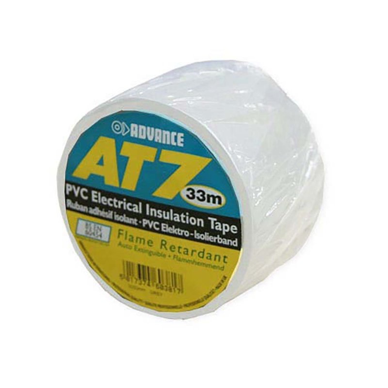 Advance Tapes AT7 PVC tape 50mm 33m wit AT7 PVC tape 50mm 33m wit