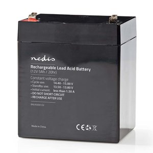 Nedis Oplaadbare accu 12V 5000mAh