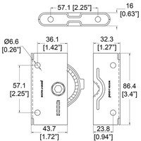 9284F paneelsluiting female deel