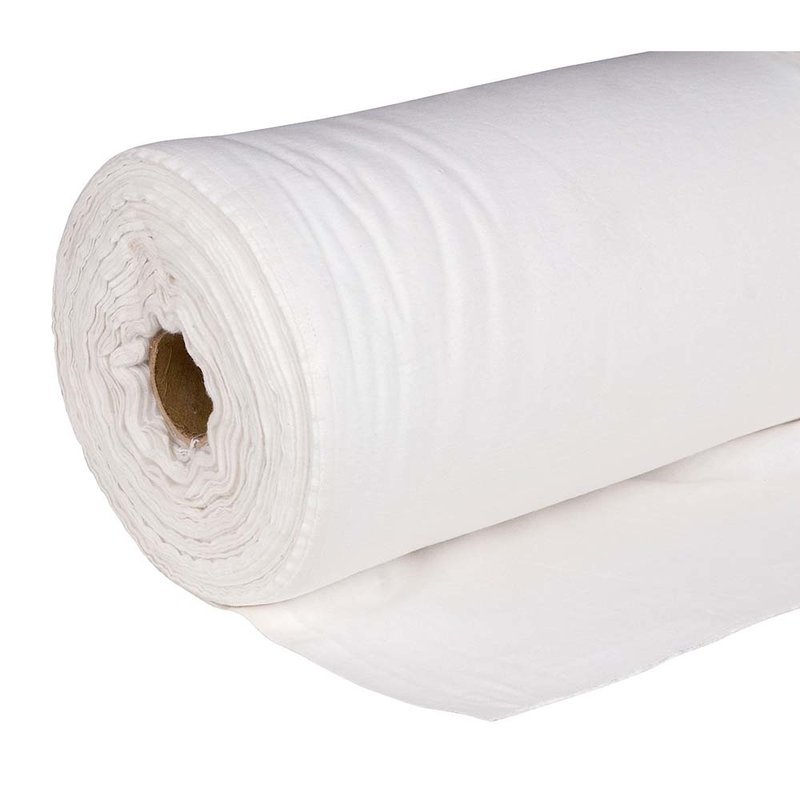 Dekomolton theaterdoek 3m x 60m wit