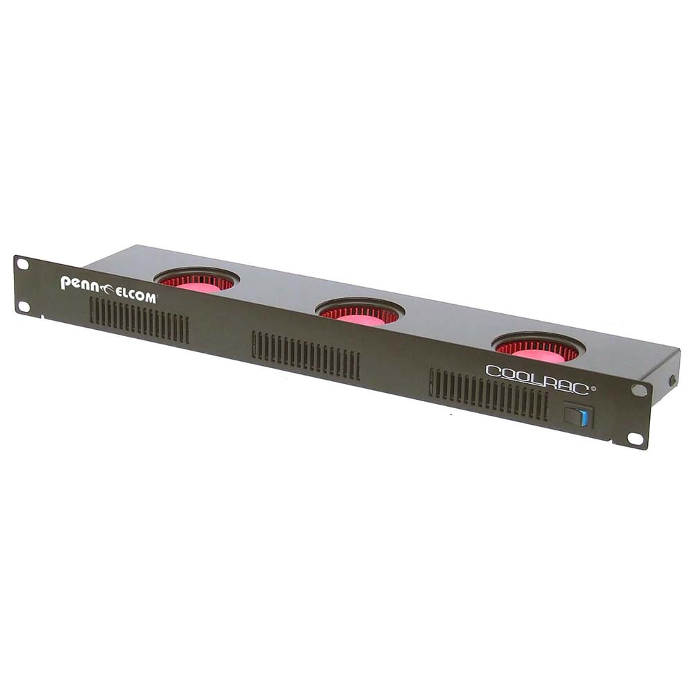 Penn Elcom CoolRaC-B 19 inch ventilator-unit 1HE zwart afbeelding
