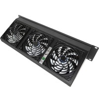 CRC02-DTC 19 inch ventilator-unit met thermostaat 2HE