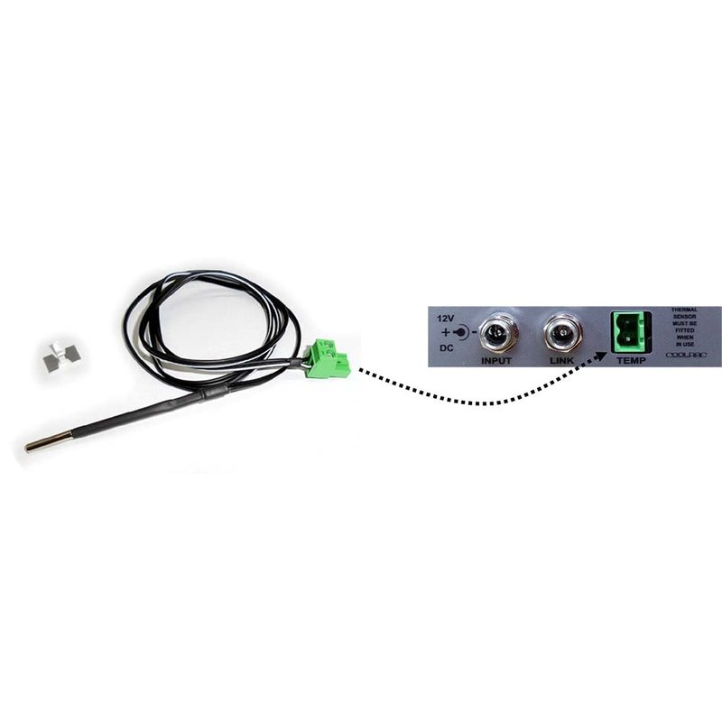 CRC02-DTC 19 inch ventilator-unit met thermostaat 2HE