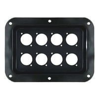 Penn Elcom D022K inbouwschotel 8x D-size zwart D022K inbouwschotel 8x D-size zwart