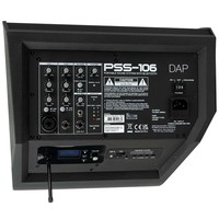 PSS-106 mobiele geluidsset op accu met draadloze microfoon, BT & MP3