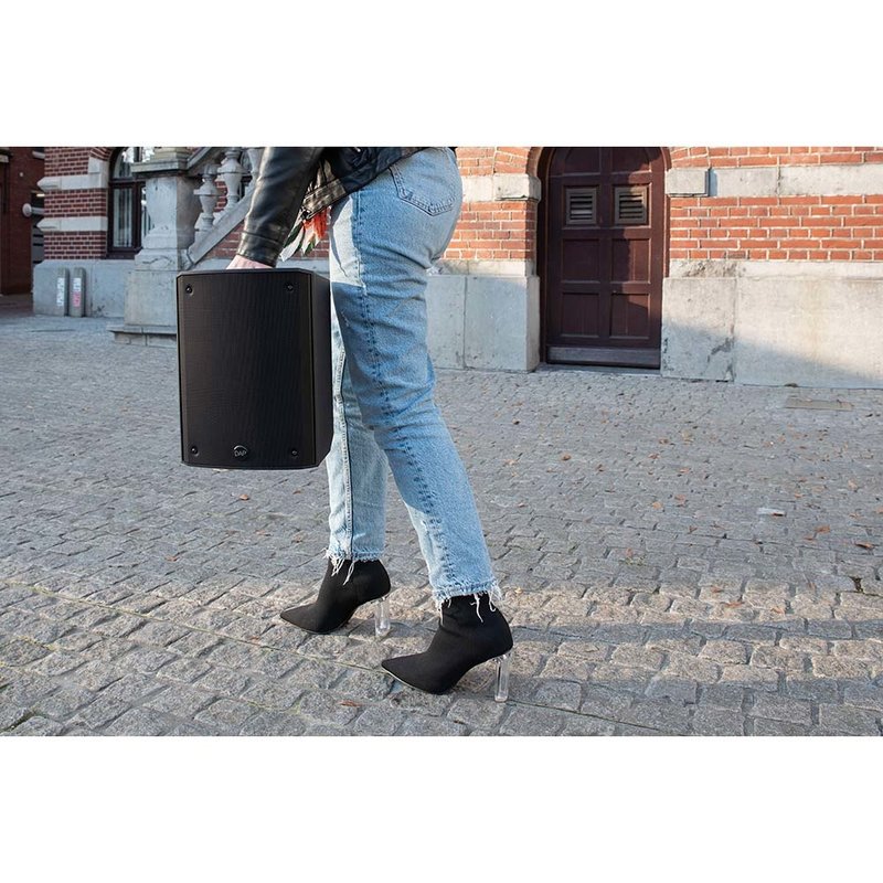 PSS-106 mobiele geluidsset op accu met draadloze microfoon, BT & MP3