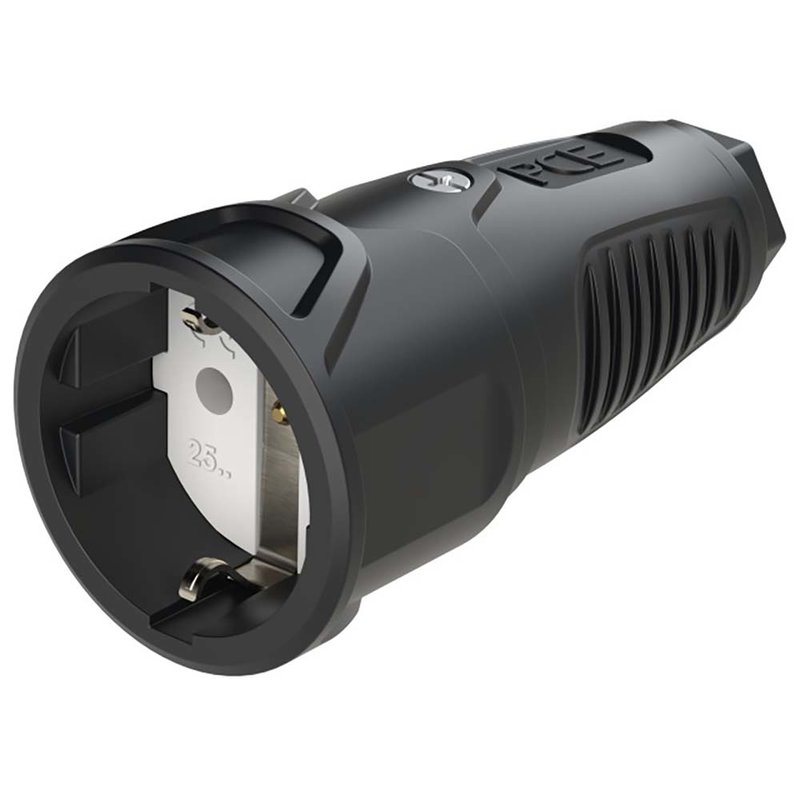 PCE 2510-ss Taurus2 rubber schuko contrastekker 250V/16A 2510-ss Taurus2 rubber schuko contrastekker 250V/16A