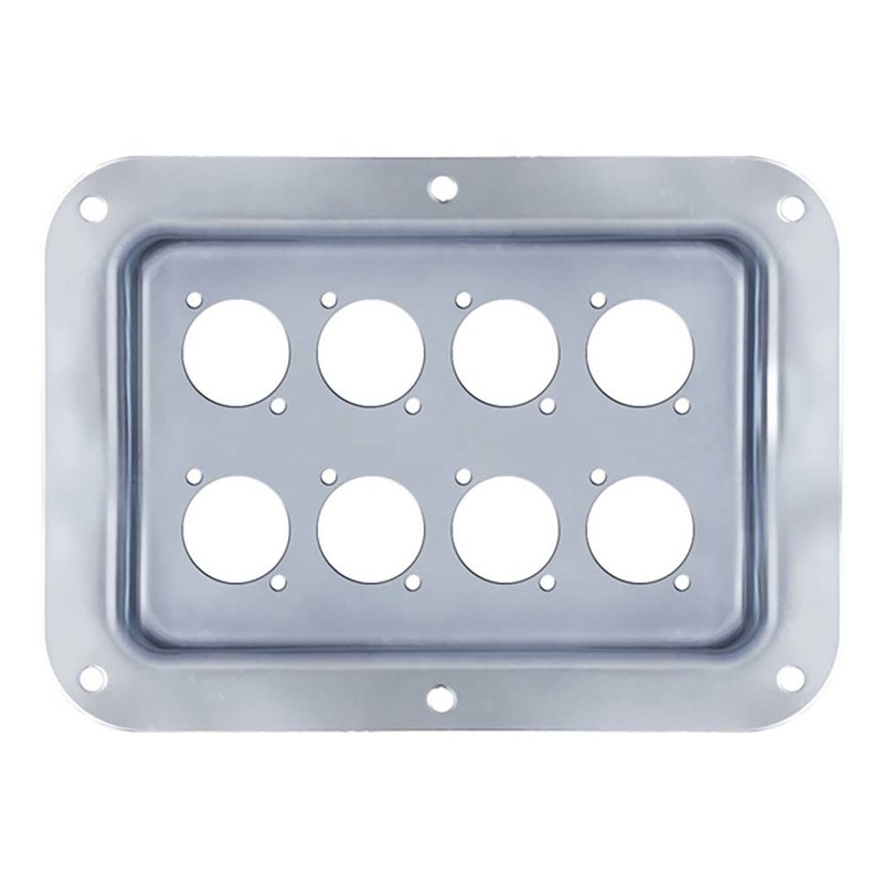 Penn Elcom D022Z inbouwschotel 8x D-size zilver D022Z inbouwschotel 8x D-size zilver