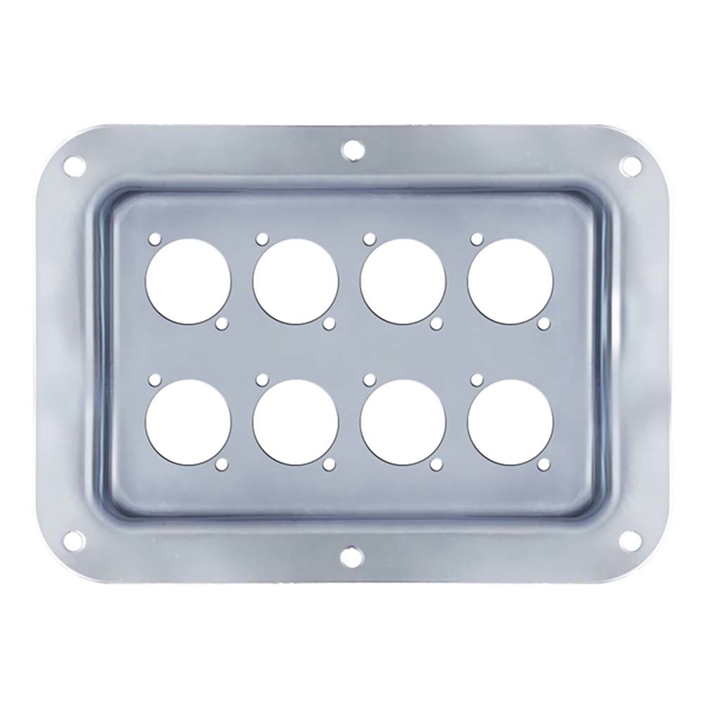 Penn Elcom D022Z inbouwschotel 8x D-size zilver afbeelding